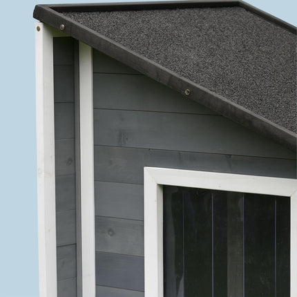 Dog House with Foldable, Weatherproof Roof
