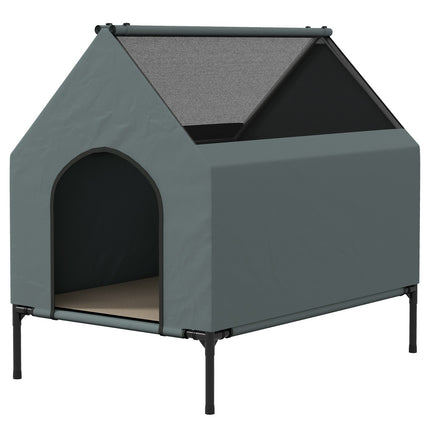 Dog kennel with mesh window and removable lid for small/medium dogs