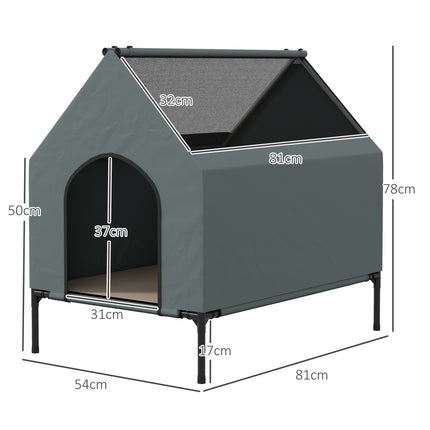 Dog kennel with mesh window and removable lid for small/medium dogs