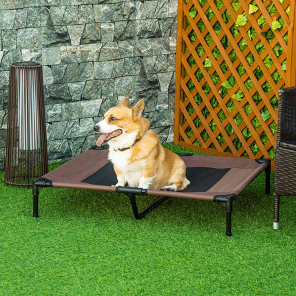 Outdoor dog bed & sofa bed, coffee brown, 92x76x18cm