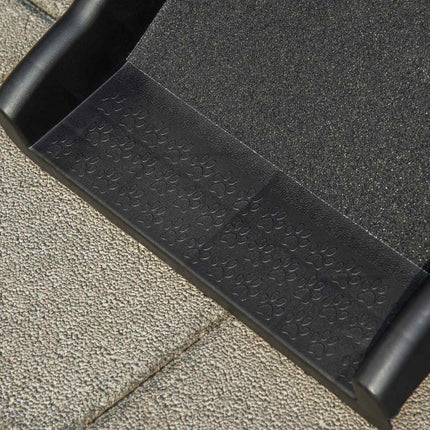 Folding dog ramp - Non-slip, Black, 155x39x14 cm