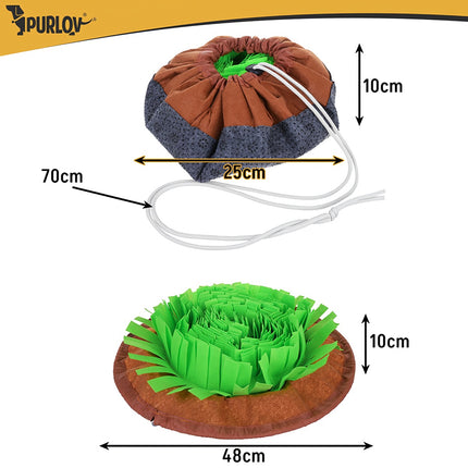 Dog Sniffing Mat, Large, Adjustable, Non-Slip, 48x48 cm