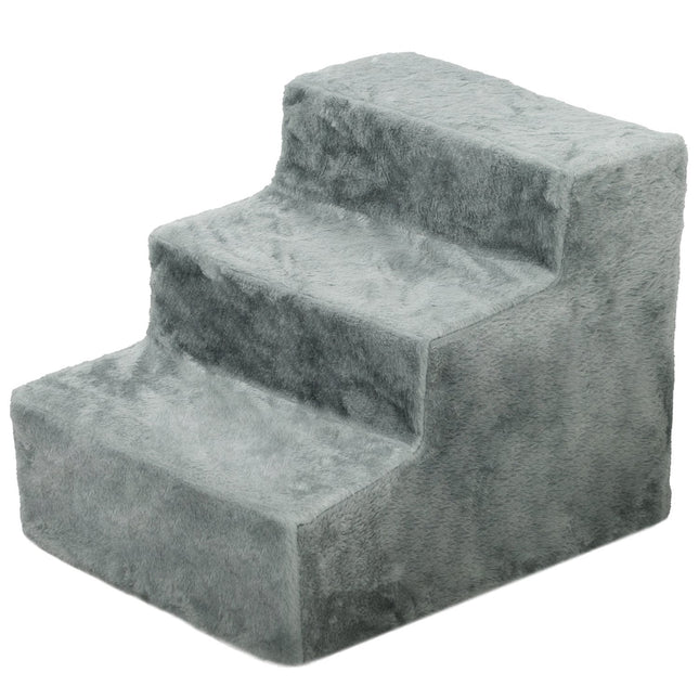 Pet Stairs 3-Step Plush Look, cats and small dogs, 5 kg
