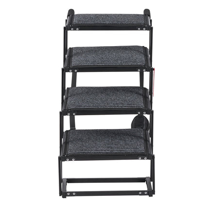 Dog Stairs for Car, 4-Step Foldable Non-Slip, 200 Lb