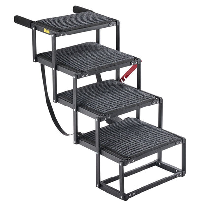Dog Stairs for Car, 4-Step Foldable Non-Slip, 200 Lb