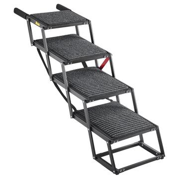 Dog Stairs for Car, 4-Step Foldable Non-Slip, 200 Lb