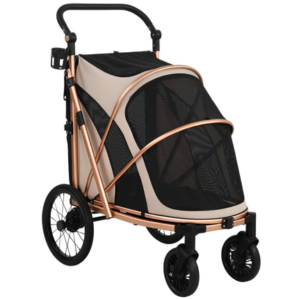 Dog Stroller, Foldable, 360 Swivel Wheels, Up To 20 kg