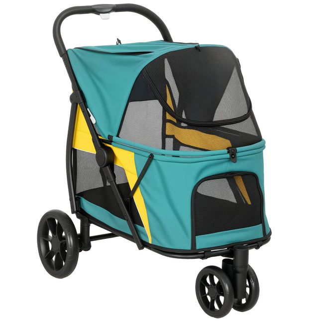 Dog Stroller with All-Terrain Wheels, Foldable, 20kg Capacity