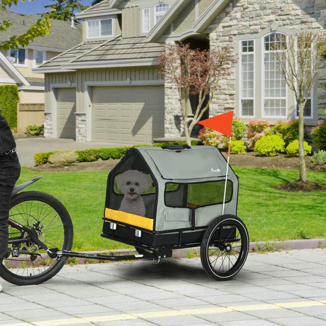 Dog bike trailer for small dogs, 3-in-1 pet house & cargo