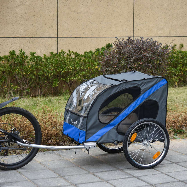 Mountain bike dog trailer, weatherproof, steel frame