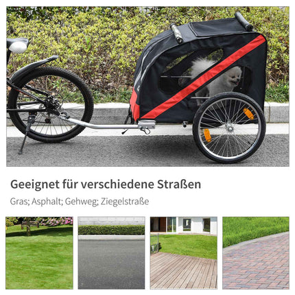 Heavy Duty All-Terrain Dog Bike Trailer, Weatherproof