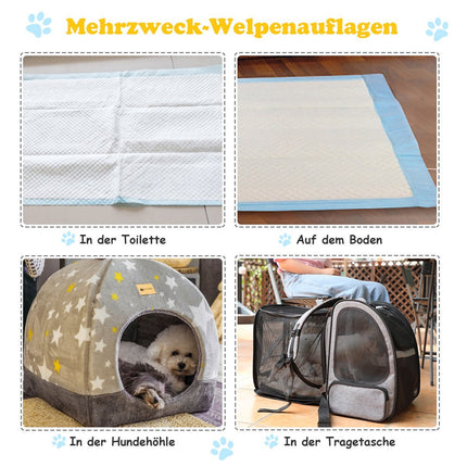 Dog Training Pads, Leak-Proof, 5-Layer, 100 Pack, 60x90 cm
