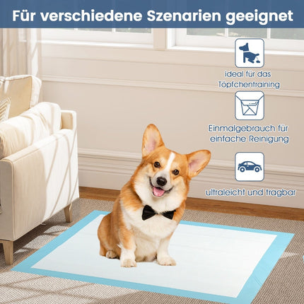 Dog Training Pads, Leak-Proof, 6-Layer, 90x60cm, 150 Pack