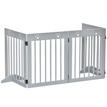 Dog barrier, folding wooden protective gate, 204 x 61 cm