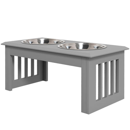 Raised pet bowls, stainless steel, easy to clean, 2L capacity