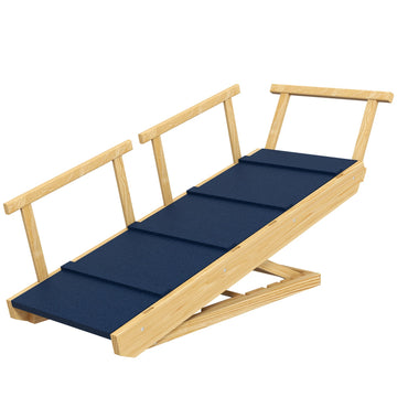 Collapsible dog ramp with rails, non-slip, up to 40 kg