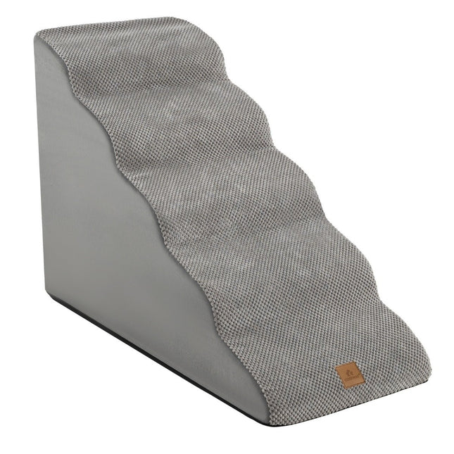 Dog stairs 5 steps non-slip dog steps made of gray foam