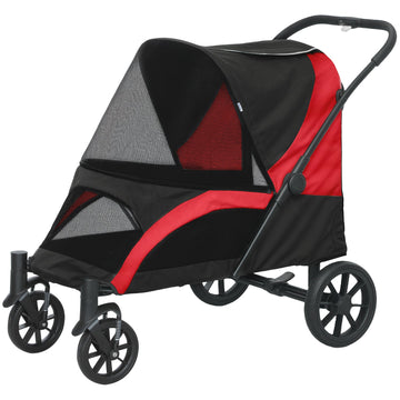 Collapsible pet carriage for large dogs and cats, up to 30 kg