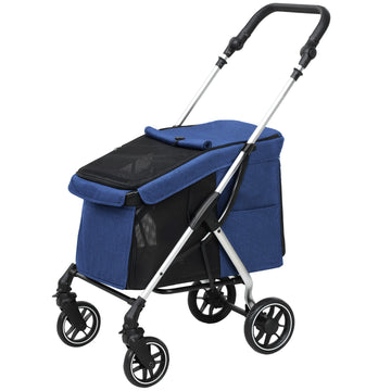 Easily collapsible pet carriage, aluminum, up to 10 kg
