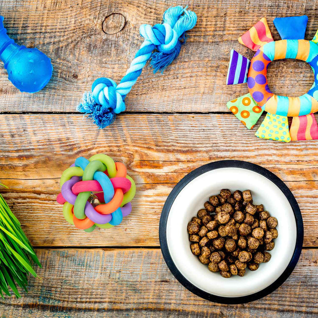 Dog toy ball with bell set of 3