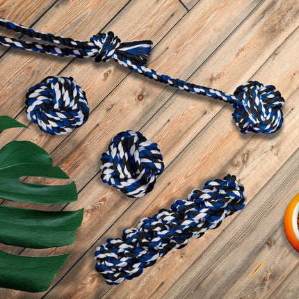 Dog toy set in 4 parts