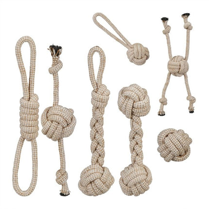 Dog toy set in 7 parts