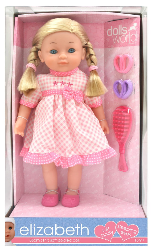 Doll Elizabeth, 36 cm, Realistic Features, Perfect for Play
