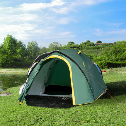 Dome camping tent for 2-3 people, light, weatherproof