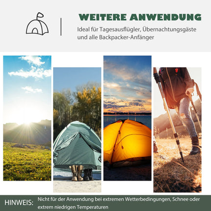 Dome camping tent for 2-3 people, light, weatherproof