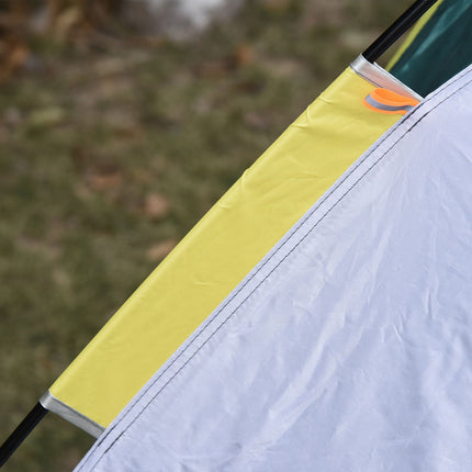 3-person dome tent, waterproof polyester, green, 205x195x135cm