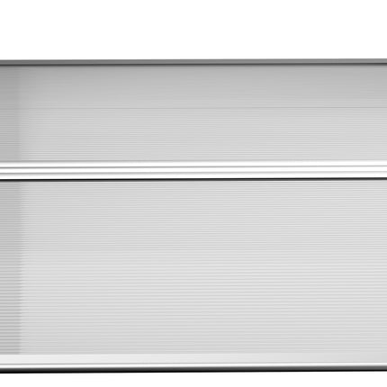 Door Canopy – Polycarbonate, Aluminum, 110x60 cm, Gray