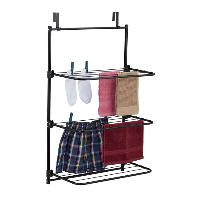 Door Hanging Laundry Drying Rack, Foldable Iron Design