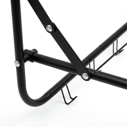 Door-Mounted Clothes Drying Rack, Black, 2.4m Length
