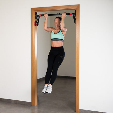 Door Pull-Up Bar with Rings, Adjustable Fitness Equipment