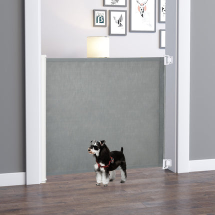 Retractable door safety gate for dogs, 115x82.5cm Barrier