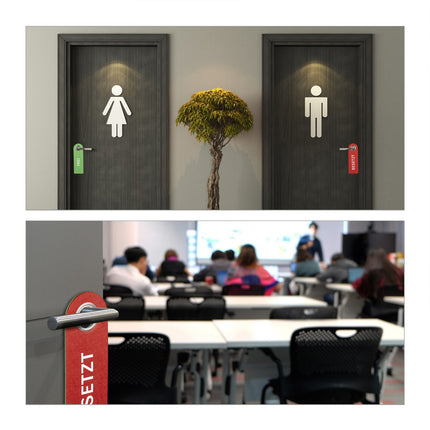 Door Sign Occupied Free Set of 6