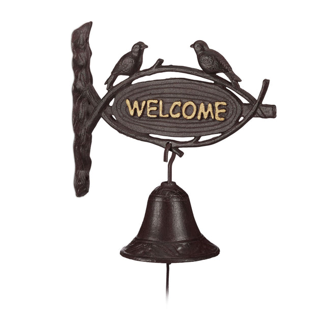 Door bell cast iron WELCOME
