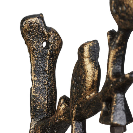 Door bell cast iron birds