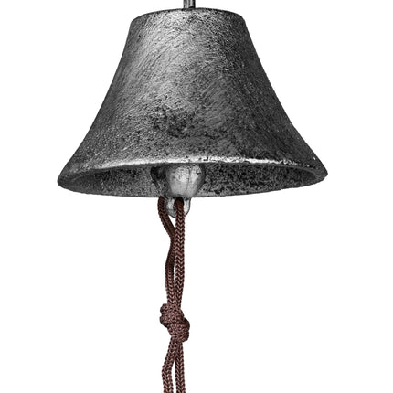 Door bell in cast iron "Key" silver