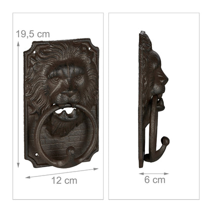 Door knocker lion