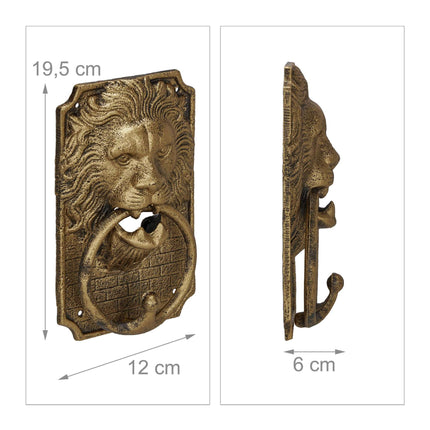 Door knocker lion