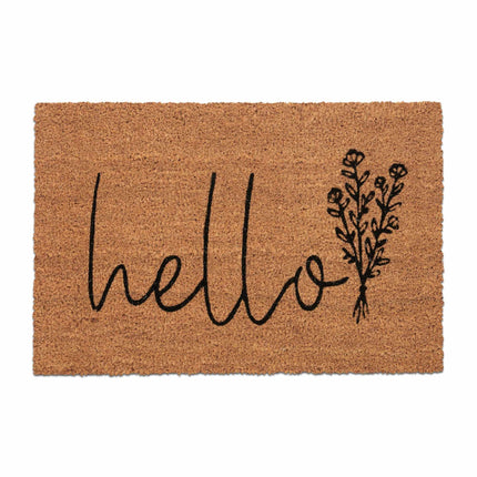 Doormat "Hello" in coconut