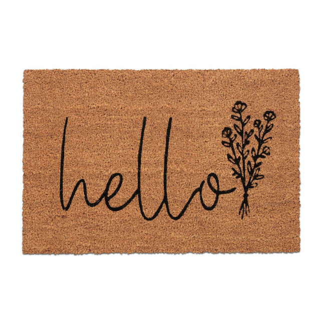 Doormat "Hello" in coconut