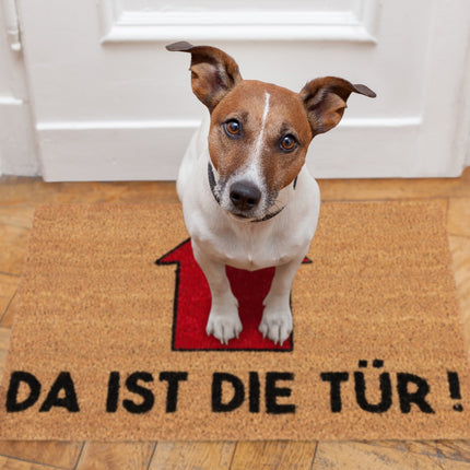 Doormat Saying There is the Door