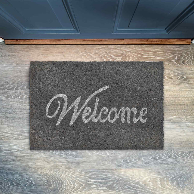 Doormat "Welcome" made of coconut fiber