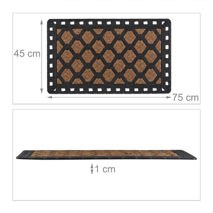 Door mat "chain" rubber & coconut