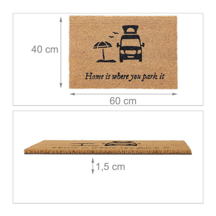 Door mat coconut "Camping