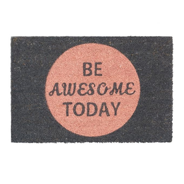 Door mat coconut fiber "Be awesome today"