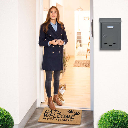 Door mat coconut fiber Cats Welcome