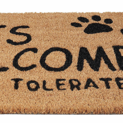Door mat coconut fiber Cats Welcome